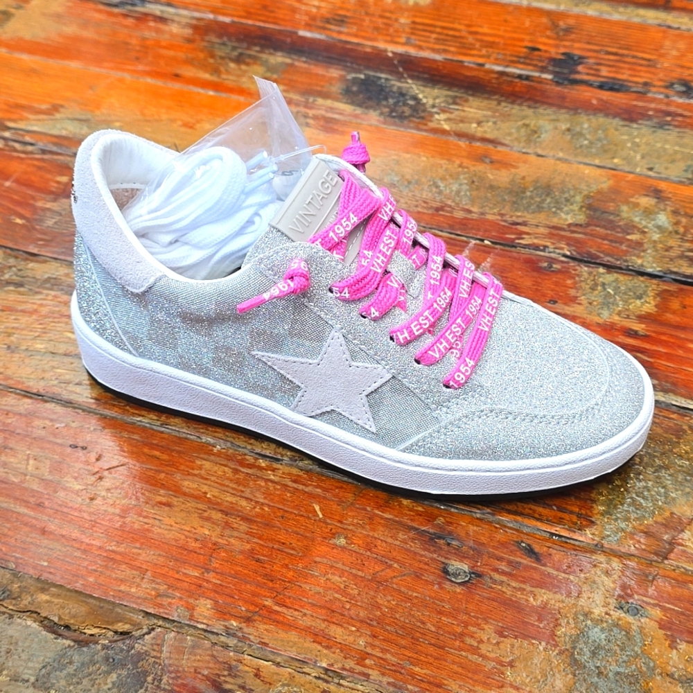 Vintage Havana Silver Checkered Sneakers